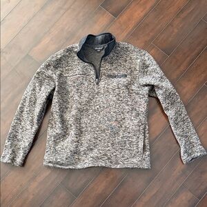 Men's Gray Quarter-Zip Sweater